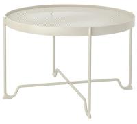 KROKHOLMEN Coffee table, outdoor, beige, 73 cm (ครูคโฮลเมน โต๊ะกลาง กลางแจ้ง, เบจ, 73 ซม.)