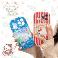 Sanrio 14 Hello s Y2K Cinnamoroll ศัพท์มือถือกรณีอะนิเมะน่ารักป้องกัน Shell 13 12 11 Plus Pro Max ของเล่นของขวัญหญิง