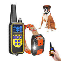 ปลอกคอฝึกสุนัข Automatic Electric Shock Dog Collar Bark Stopper IP67 Waterproof Rechargeable Training Supplies