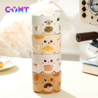 Cartoon Cat Cup 300ML Ceramics Stacked Cup Household Water Goblet Creative Cats Ear Mug Copper Cups with Handle Ceramic Mug