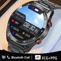 2023 ใหม่ ECG PPG Bluetooth Call Smart Watch Men เครื่องเล่นเพลงกันน้ํากีฬาฟิตเนสติดตามสแตนเลสสายนาฬิกาสมาร์ทวอทช์