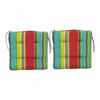 Striped Ethnic Style Waterproof Office Chair Cushion Fabric Square Home Driving Cushion for Short Drivers Adult Car Booster Seat