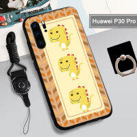 คลุมทั้งหมดเคสโทรศัพท์เคสสำหรับหัวเหว่ยแบบใหม่ P30แบบนุ่มโปรฝามีที่ถือวงแหวนโทรศัพท์และเชือกป้องกันการตกป้องกันรอยขีดข่วน