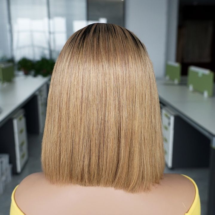 13x4-straight-honey-blonde-1b27-short-bob-lace-frontal-human-hair-wigs-for-women-4x4-transparent-closure-wig-indian-remy-hair-hot-sell-tool-center