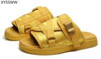 bjh✸  New Men Slippers Male Slip-resistant Flops Sandals Size 36-45