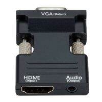 Female To VGA Female Converter With Audio Adapter Supports 1080P Signal Output