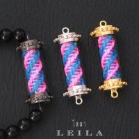 Leila Amulets มงคลเศรษฐี รุ่น หอมหมื่นลี้ ด้ายชมพูฟ้า (พร้อมกำไลหินฟรีตามรูป)