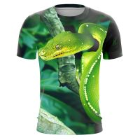 Colorful Beautiful Viper 3D Print T Shirt Mens 2023 New Summer Tops Male Outdoor Funny 3D Short Sleeve Unisex Oversized Tees