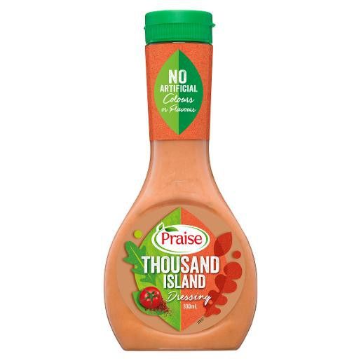 เพรส เครสซิ่งเธาเซินด์ไอแลนด์น้ำสลัด Praise Dressing Thousand Island 330ml (6312)