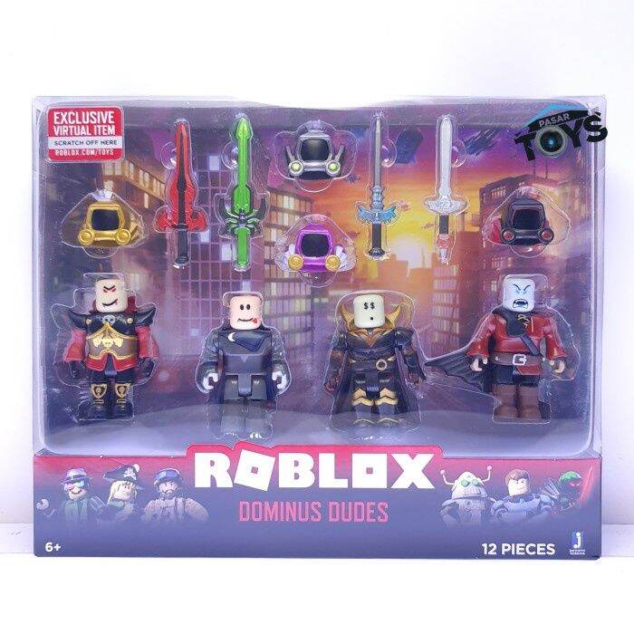 Roblox Action Collection Dominus Dudes 4 Core Figure Pack Lazada