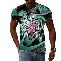 Summer Creativity Abstract graphic t shirts For Men Trend Casual Cool Hip Hop T-shirt Fashion Daily Print short sleeve t-shirts