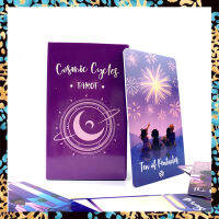 ไพ่ทาโรต์ Cosmic Cycles | ขนาด10.3X6Cm | 78แผ่นไพ่ทาโรต์ | หนังสือคู่มืออิเล็กทรอนิกส์ | การ์ดทำนายเวอร์ชั่นภาษาอังกฤษ | ไพ่ยิปซี ไพ่ออราเคิล ไพ่ยิบซี ไพ่ทาโร่ ไพ่ดูดวง ไพ่ดูดวง Tarot Card