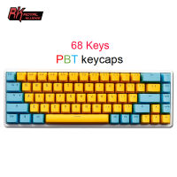 Royal Kludge RK68/RK837/G68/RK855/RK871 MX คีย์บอร์ด PBT Doubleshot Ansi เค้าโครงโปร่งใส Keycap