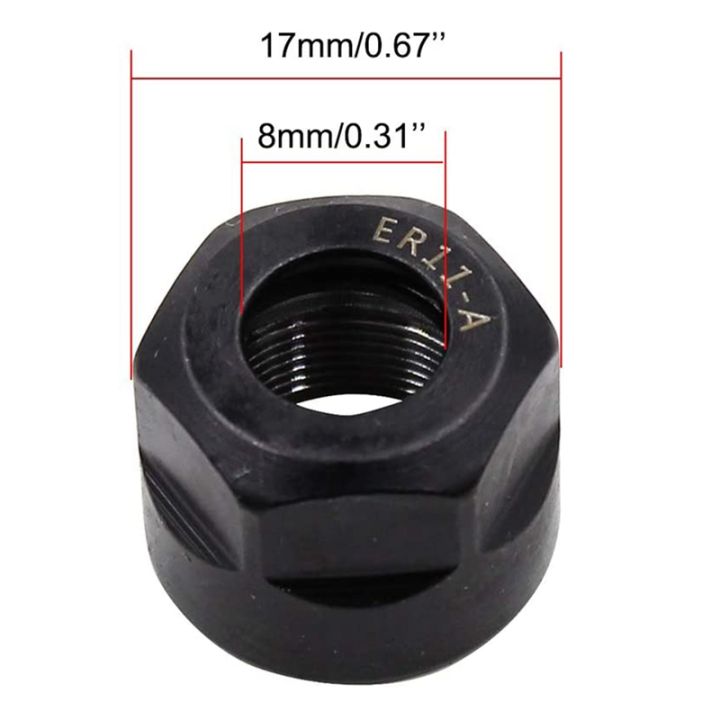 4pcs-er11-a-type-m14-thread-collet-clamping-hex-nuts-for-cnc-milling-chuck-holder-lathe
