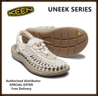 【จัดส่งฟรี】Keen Womens UNEEK Whitecap/Cornstalk รองเท้าผ้าใบ (เบอร์37-44) *จัดส่งฟรี เก็บเงินปลายทาง รับประกันเ รองเท้าผู้ชายและผู้หญิง