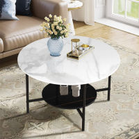 โต๊ะกลางหินอ่อน จริง หินอ่อน 80cm โต๊ะกาแฟสวยๆ กลม โต๊ะกลางหินอ่อน Marble Round Coffee Table โต๊ะกลางหินอ่อน กลม หินอ่อน Real Sintered Stone Table Round Table