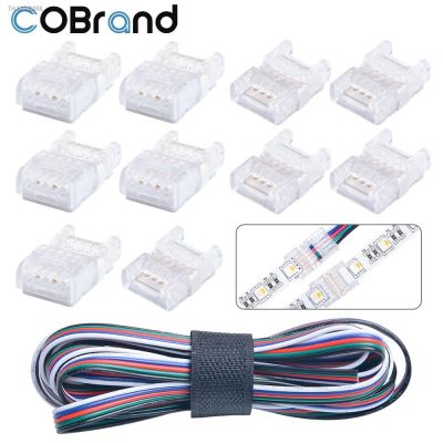 ✖ 5pcs 5pin Kit for 10mm SMD COB Led Strip to Wire Connector Pierced Connection Lamp Strip 2 Types with 3M 22 AWG Wire Terminals