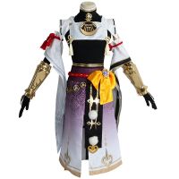 Game Genshin Impact Kujo Sara Cosplay Costume Uniform Anime Halloween Carnival Costumes For Women Xmas Uniform Suit Wig Clothing