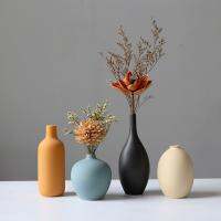 【YF】◑  Morandi Color Vase Colorful Room Cabinet Decoration Matte Colored Tabletop