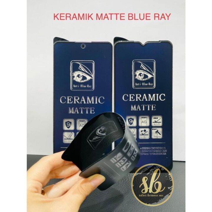 SBA TEMPERED GLASS BLUE MATTE KERAMIK TG BLUE CERAMIC SAMSUNG A02 A02s
