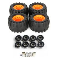 All Terrain Off Road Skateboard Longboard Wheels Road Damping Wheel Dance Board Round (Set of 4 Contains Bearing Sleeve) Bearings  Seals