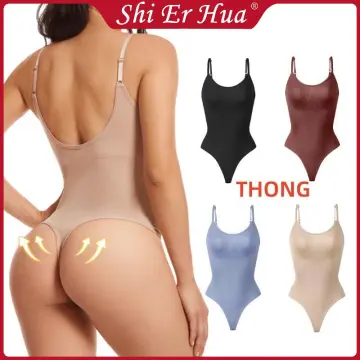Seamless Shapewear Bodysuit For Women Tummy Control Butt Lifter Body Shaper  Invisible Under Dress Slimming Strap Thong Underwear Women Trainer Body Sh