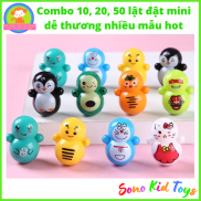 Combo 10, 20, 50 đồ chơi lật đật mini Squid Game, Doraemon, Pikachu