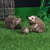 สมจริงHedgehogรุ่นตัวเลขการกระทำสัตว์Figurinesสัตว์ป่าสวนสัตว์รุ่นสำหรับของเล่นเพื่อการศึกษาเด็ก