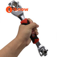 I Know Universal Wrench 8 In 1 Socket Wrench Multifunction Wrench Tool With 360 Degree Rotating Head, Spanner Tool For Home And Car Repair