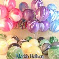 【A Great】10Pcs Agate Latex BalloonBalloon ฮีเลียม Globos วันเกิดงานแต่งงานตกแต่ง12นิ้ว Marble Metalballoon