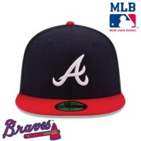 High quality MLB Atlanta Braves Baseball Cap Unisex Flat Brim Baseball Cap Fully Enclosed Sports Size Cap Hip-Hop Snapback Cap