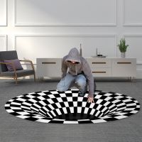 【DT】hot！ Rug Trap Effect Hole Room Bedroom Anti Floor Mats