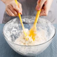 Kitchen Silicone Cream Butter Cake Spatula Batter Scraper Brush Mixer Baking Kitchenware Tools