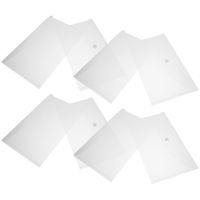 ◄❄ 8 Pcs Plastic File Folder ID Document Holder Documents Envelopes Clear Bags Discount Card Office Pp Folders