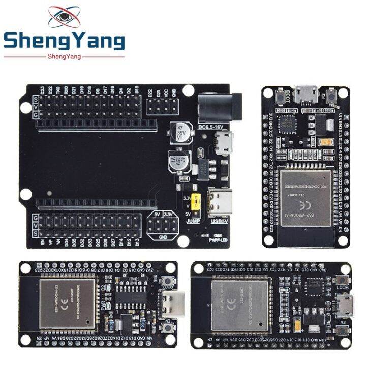 yf-esp32-development-board-type-c-usb-ch340c-wifi-bluetooth-ultra-low-core-esp32-devkitc-32-esp-wroom-32-expansion