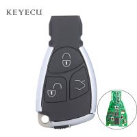 Keyecu ที่ห้อยกุญแจ Mobil Remote Control อัจฉริยะ3ปุ่ม315/ 433Mhz ชิป NEC สำหรับ Benz 2000 2001 2002 2003 2004 2005 2006 2007-2014