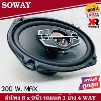 ลำโพง 6x9นิ้ว เบสหนัก SOWAY รุ่นTS-6975 ลําโพง6*9เบสหนัก แกนร่วม นิ้ว4ทางแท้ กำลังขับ300วัตต์ เสียงดีเบสแน่นกลางชัด แหลมใส(ราคาต่อ1ดอก)