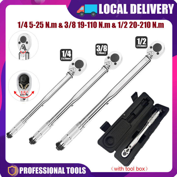 Preset torque wrench 1/4 '' 3/8 '' 1/2 '' chromevanadium steel high