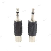 1Pc Audio RCA Jack Connector To Jack 3.5MM male to RCA female Mono 2/3 pole Stereo Adapter Plug for Amplifiers Headphone 17TH