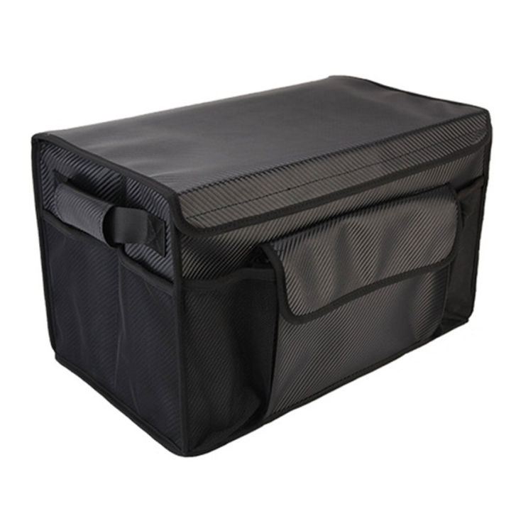 Folding Car Trunk Organizer Storage Box Carbon Fiber Multipurpose ...