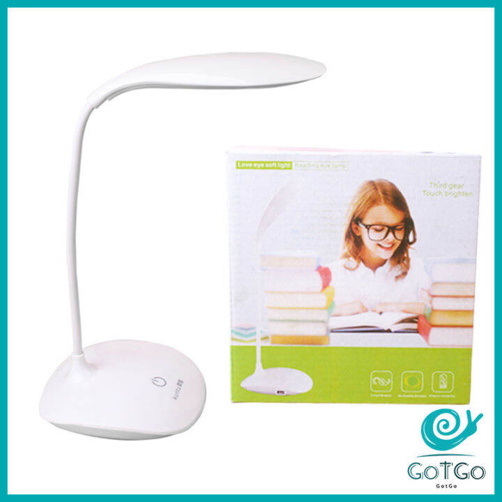 gotgo-โคมไฟอ่านหนังสือ-โคมไฟไร้สาย-1-8-w-โคมไฟ-led-มี-usb-ปรับไฟ-3-ระดับ-table-lamp-มีสินค้าพร้อมส่ง