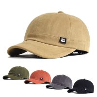 [Hat vendor]หมวกปีกสั้นวินเทจหมวกเบสบอลผ้าฝ้ายผู้ชายผู้หญิงนุ่มหมวกคุณพ่อสไตล์สิงห์รถบรรทุกแบบปรับได้