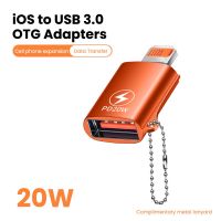 Elough อะแดปเตอร์ OTG สำหรับ iPhone IOS เพื่อ USB 3.0คอนเนคเตอร์ตัวเมีย USB สายชาร์จที่รวดเร็วสำหรับ U Disk แท็บเล็ต iPhone Ipad สายแปลง