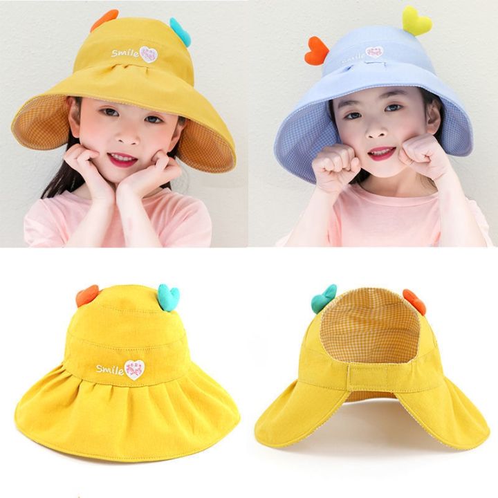 พร้อมส่ง-หมวกปีกกว้างน่ารัก-กันแดด-สไตล์เกาหลี-แฟชั่นฤดูร้อน-สําหรับแม่-และลูก