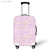 Twoheartsgirl Mermaid Scale Elastic Luggage Cover Protector Anti-scratch Suitcase Covers Protective with Zipper for Trolley Case