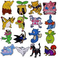 Anime Pokemon Series Enamel Pins Collect Kawaii Mobbles Metal Cartoon Brooch Backpack Collar Lapel Badges Women Fashion Jewelry