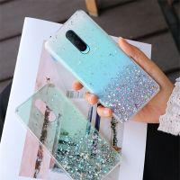 （A Boutique）แฟชั่น Glitter สำหรับ OPPO R17 R15 R15X R11S R9S Reno 3 2 Z 2Z ACE 10X Realme C11 X50 C2 6 5 Pro โปร่งใสฝาครอบโทรศัพท์