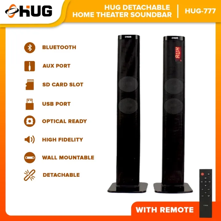 Hug Soundbar With Optical Input 777 Lazada PH
