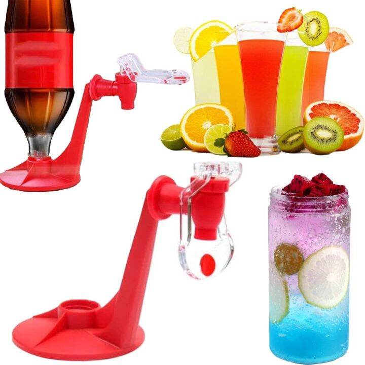 UWISH Upside Down Soda Dispenser，Tower Drink Dispenser Upside Down Soda