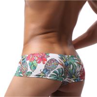 【YF】▧  Mens Men Low Waist Print Boxers Panties Breathable Boxershorts U Shorts Gay